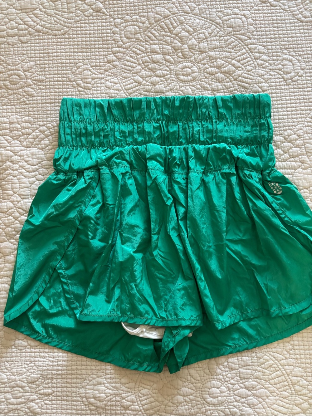 We The Free Women's Athletic Shorts in Teal Green